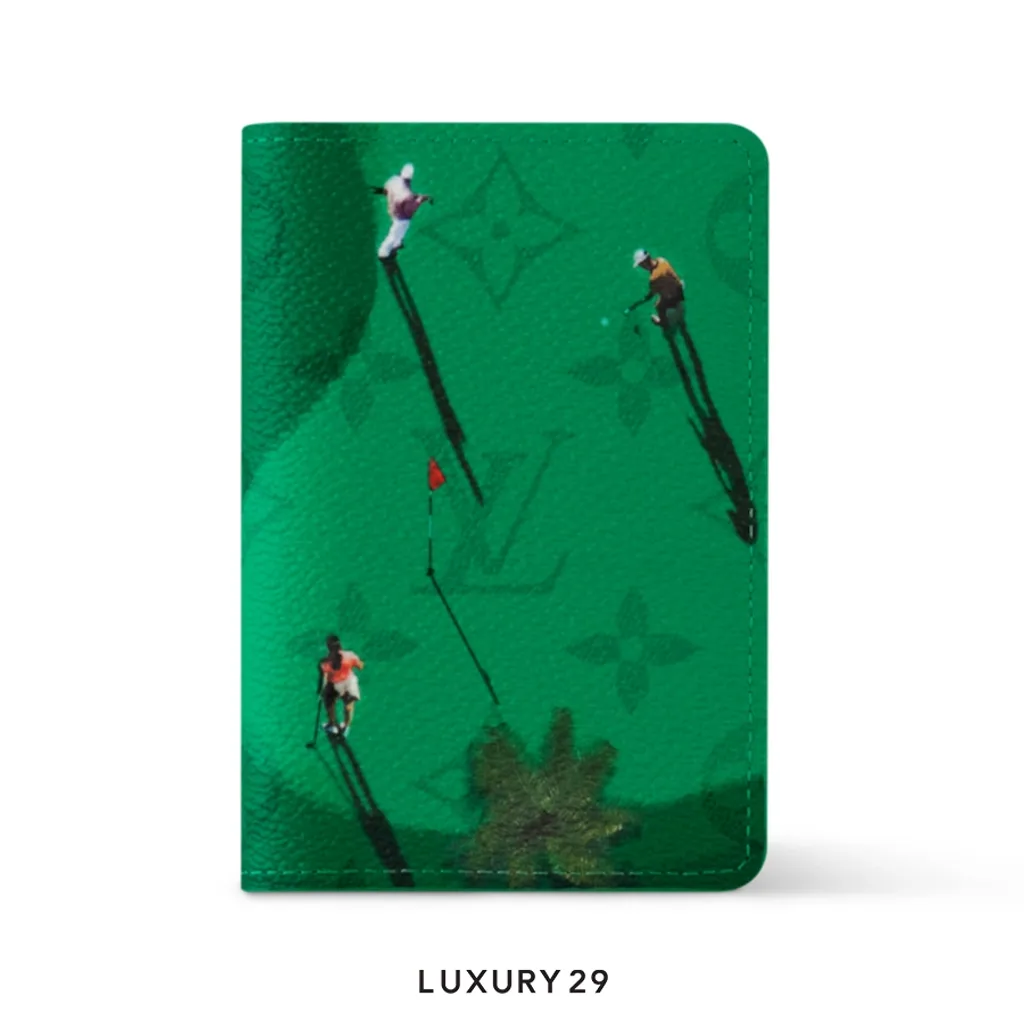 Louis Vuitton LV Pocket Organizer Wallet Golf Green(Small, Green)