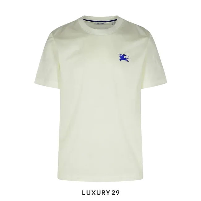 Burberry White logo T-shirt Cotton