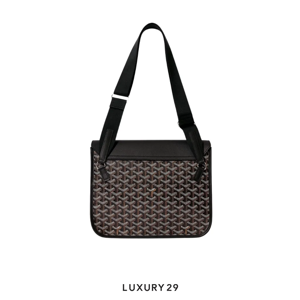 Goyard Coursier Messenger Bag Black(Small, Black)
