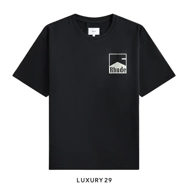 RHUDE Chevron Tee Vintage Black