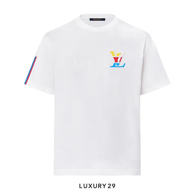 LV Graphic Cotton T-Shirt White
