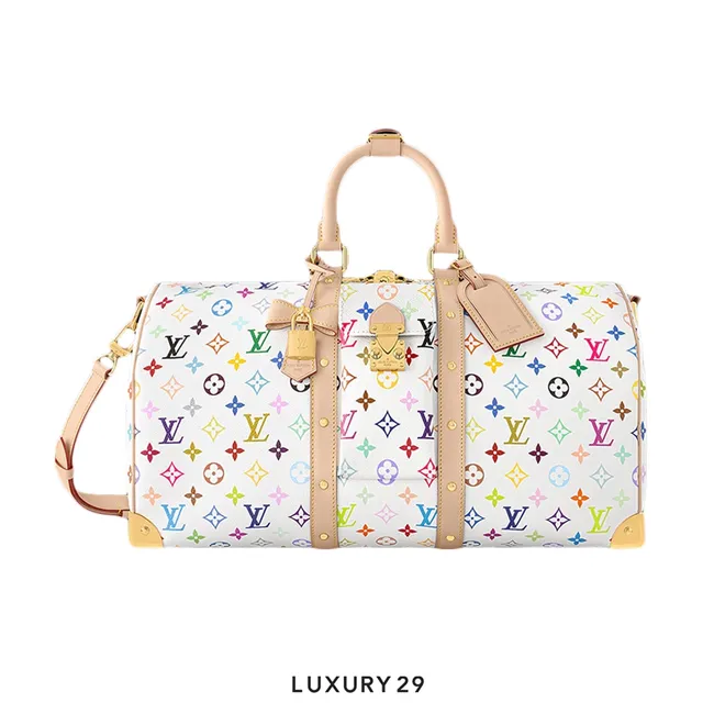 Louis Vuitton LV x TM Keepall Bandouliere 45 White