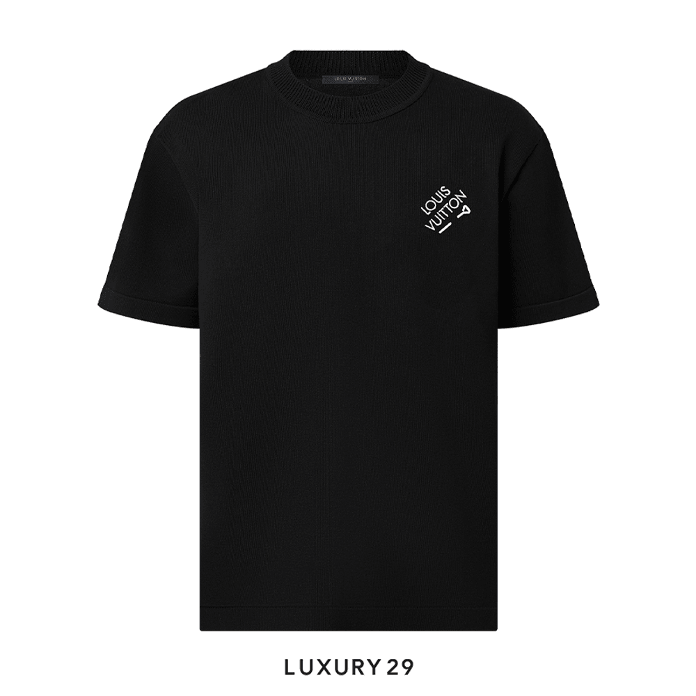 【国内発送】 Louis Noir T-Shirt Short-Sleeved Signature LV Vuitton トップス