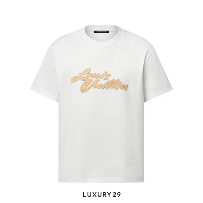 Louis Vuitton LV Embroidered T-shirt White