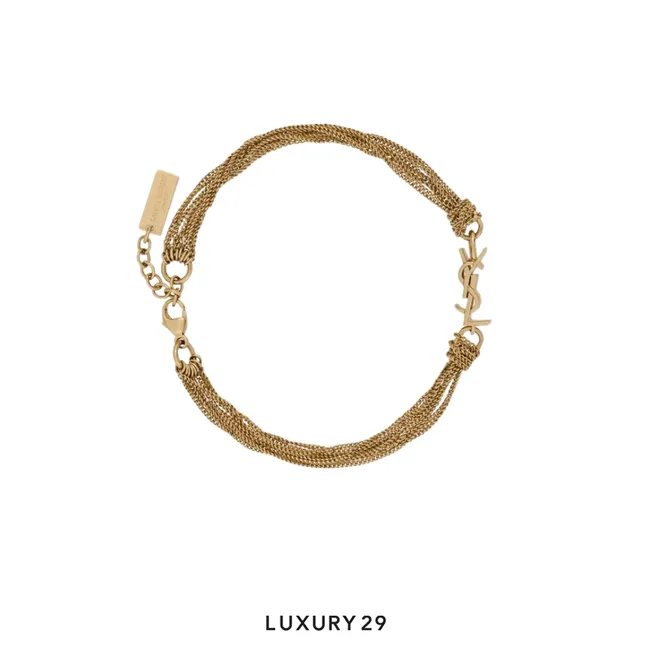 YSL Saint Laurent The Cassandre tassel bracelet in metal