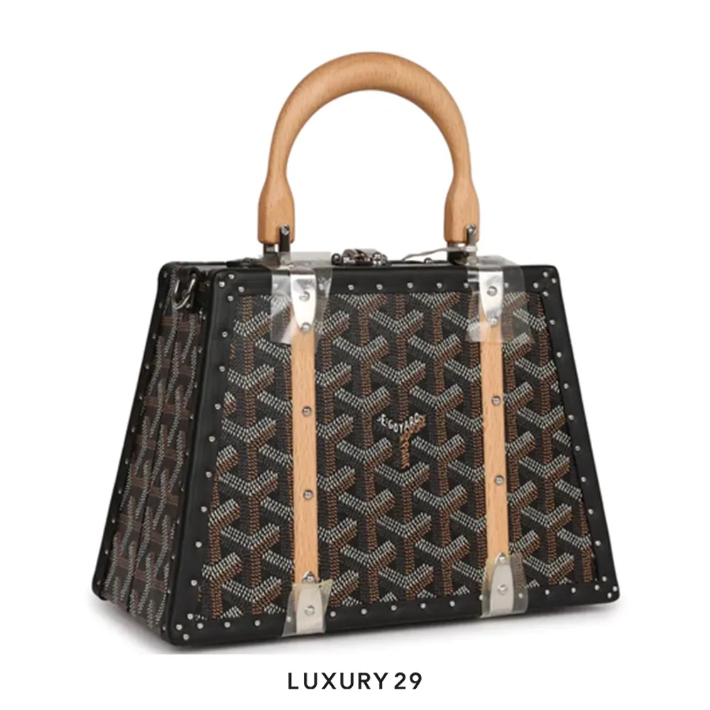 Goyard Saigon Mini Trunk Bag Black(Mini, Black)