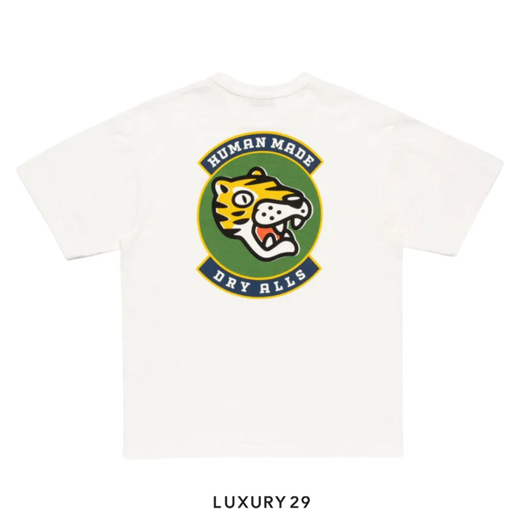 Human Made Dry Alls Tiger Head Graphic T-SHIRT White(S, White)