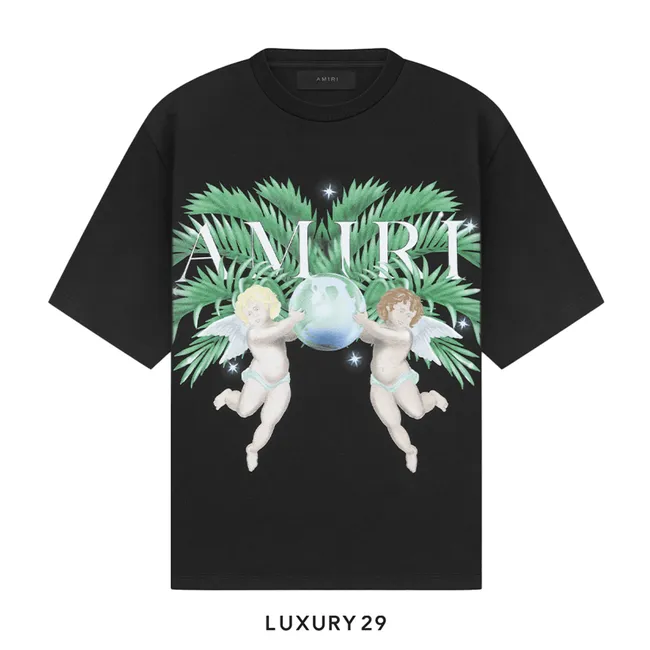 Amiri Airbrush Cherub Tee 'Black'