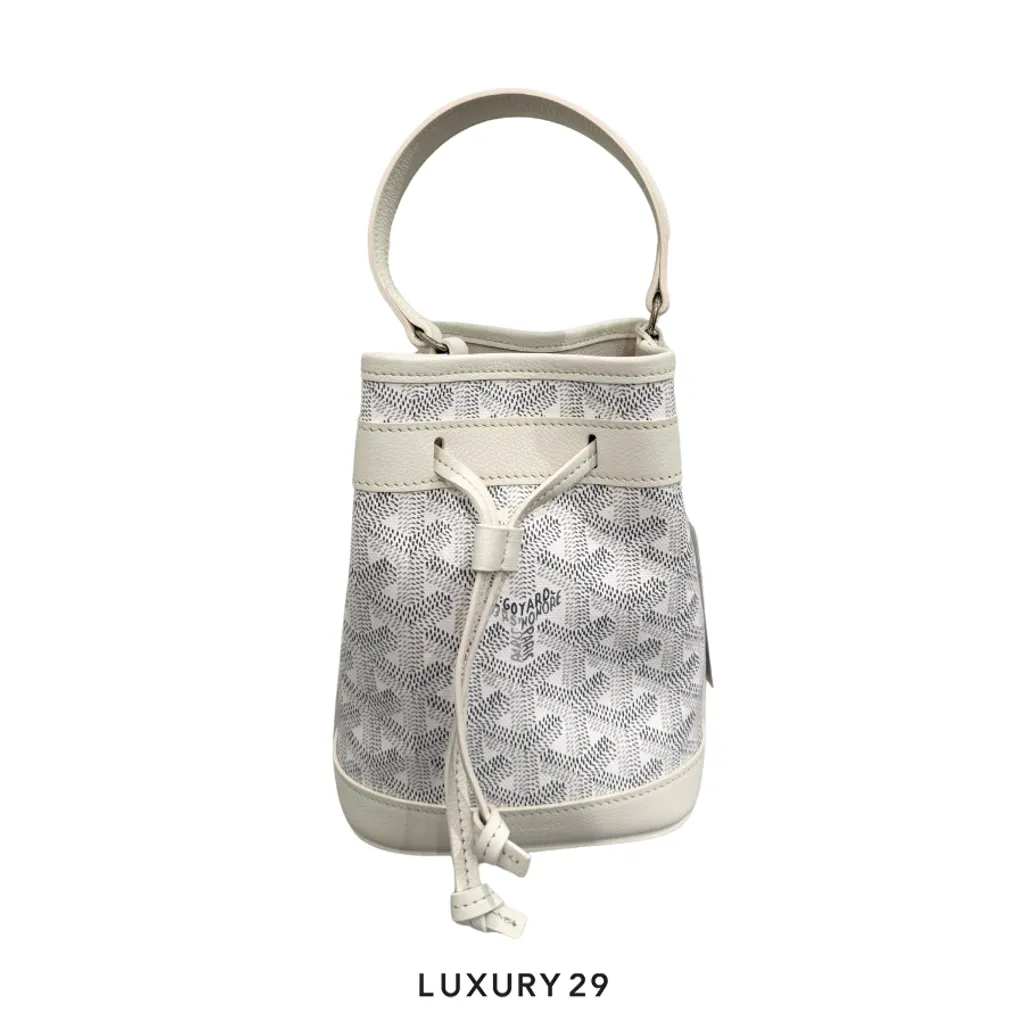 Goyard Petit Flot Mini bucket Bag White(Mini, White)