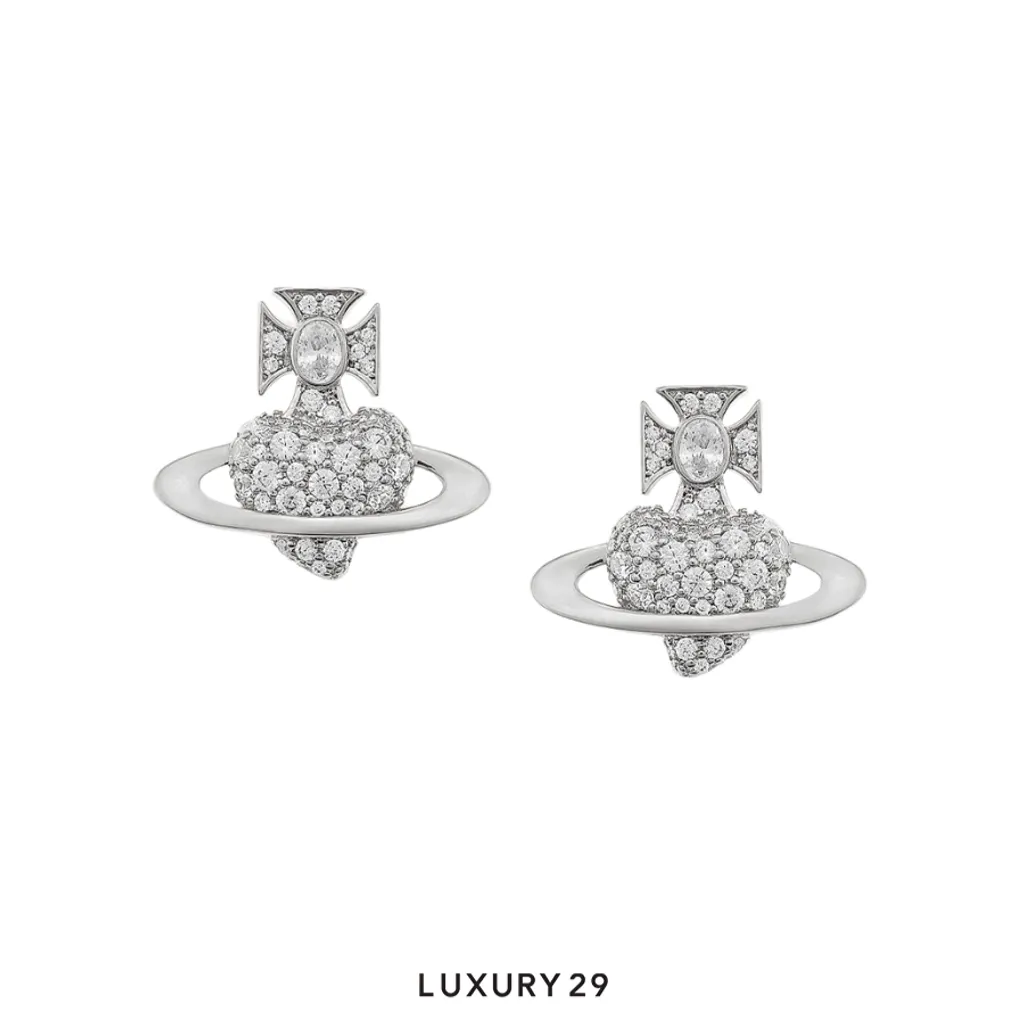Vivienne westwood AGNATHA EARRINGS AW25 SI U (SET5)(Free Size, Silver)