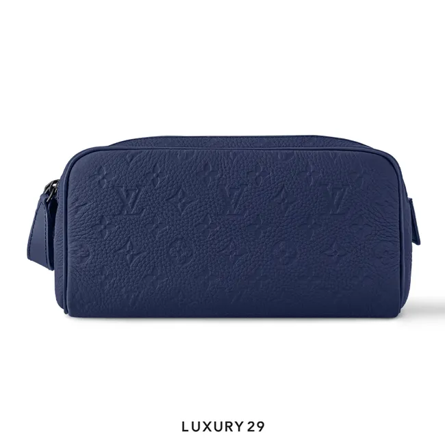 Louis Vuitton LV Dopp Kit Toilery Bag Sapphire Blue
