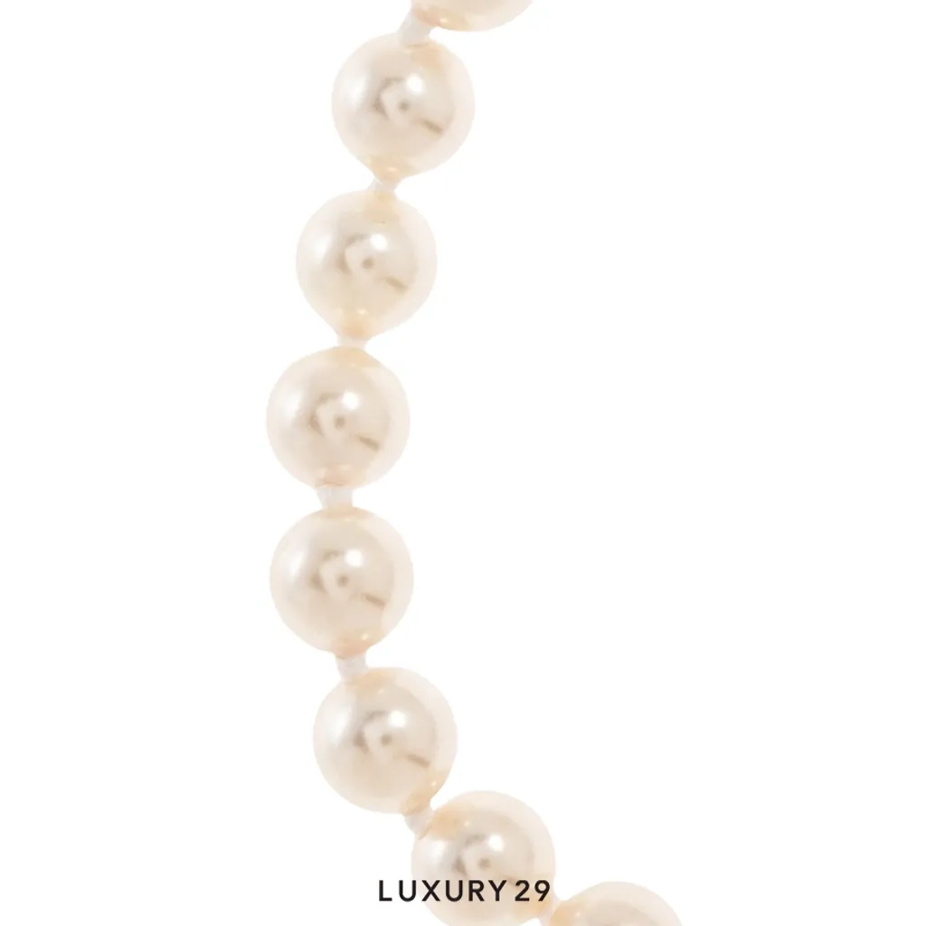 Vivienne Westwood Rigoberta Pearl Bracelet SS26 SI U silver(Free Size, White)