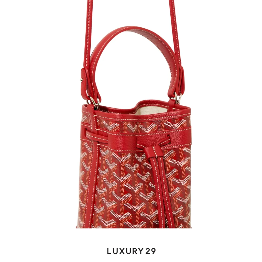 Goyard Petit Flot Mini bucket Bag Red(Mini, Red)