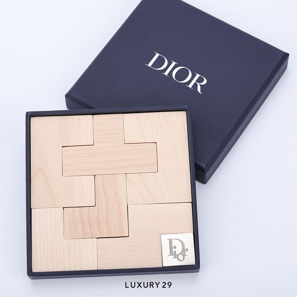 Dior Wooden Jigsaw(Small, Brown)