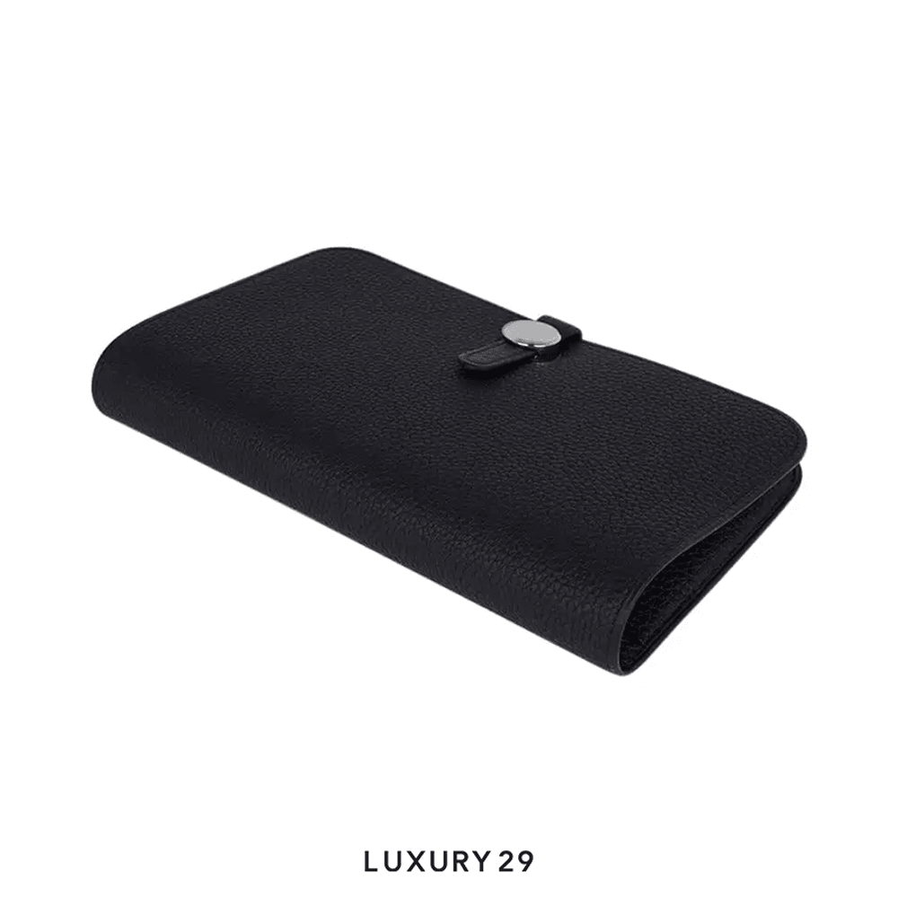 Hermes Dogon Wallet(Medium, Black)