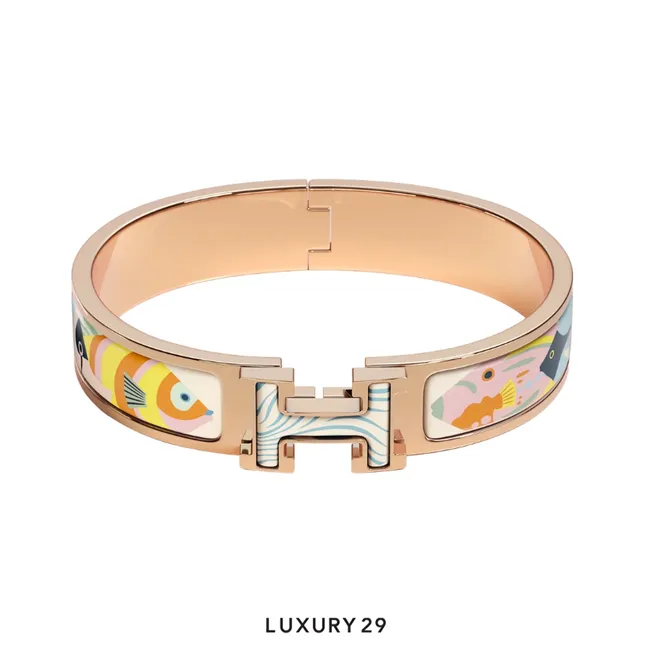 Hermes Clic H Traffic Jam bracelet Doux Pastel PM