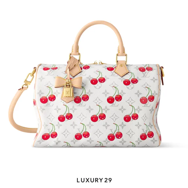Louis Vuitton LV x TM - Speedy Soft Bandouliere 30 Monogram cherry canvas White