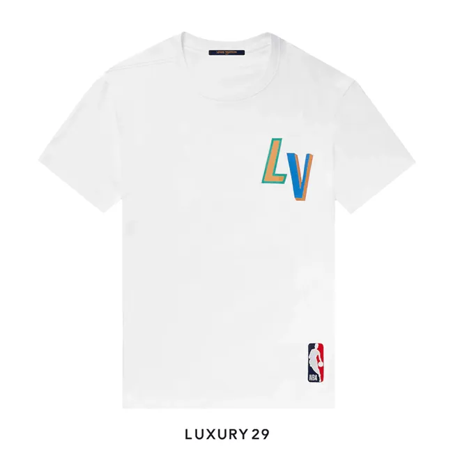 Louis Vuitton LV x NBA Basketball Short-Sleeve White
